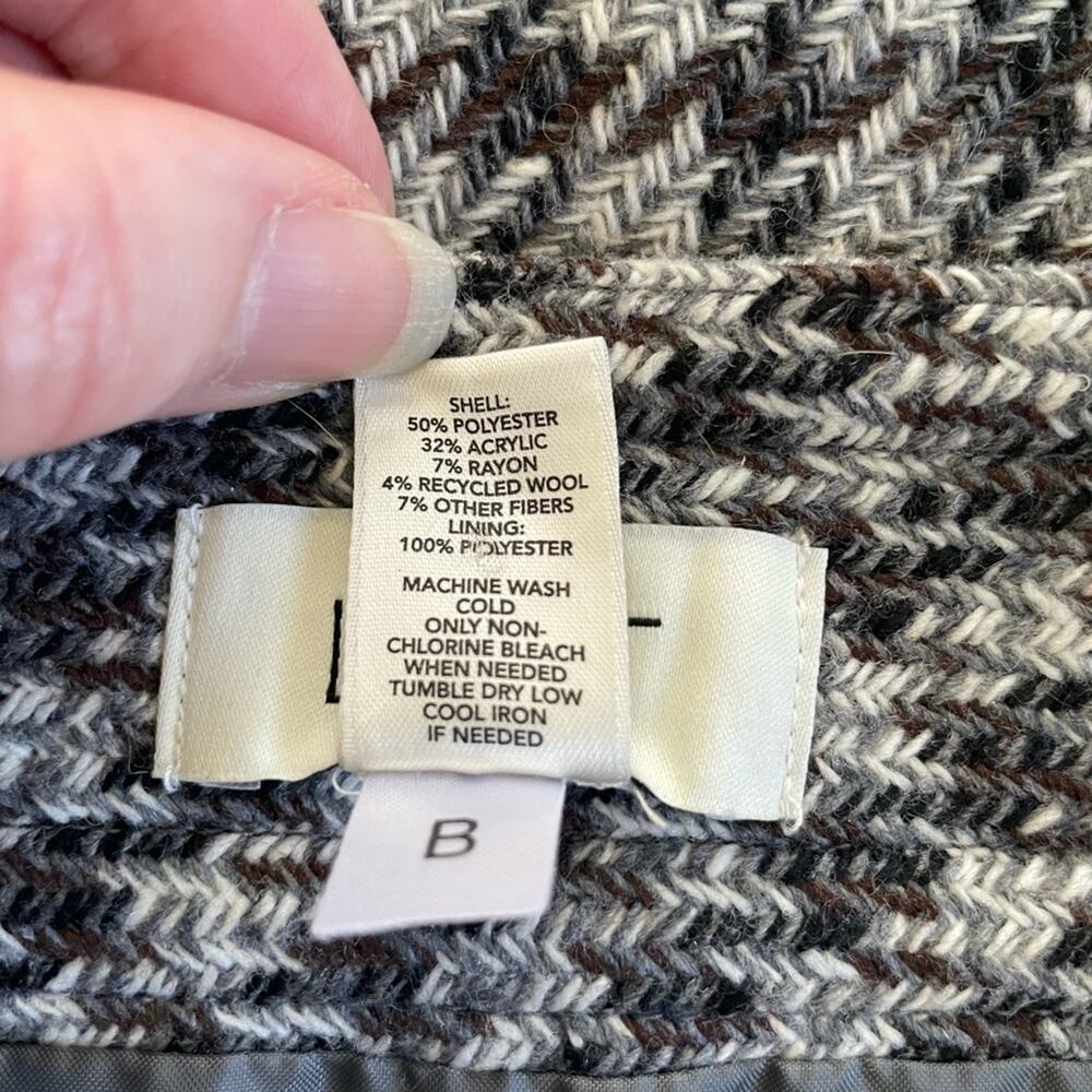 LOFT Pencil Skirt Black and Gray Houndstooth Size 6 EUC - Picture 14 of 14